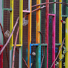 Coloured fence