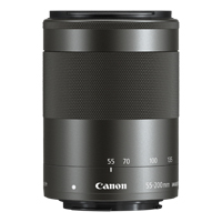 Black Canon EF-M 55-200mm f/4.5-6.3 Image Stabilization STM Lens 